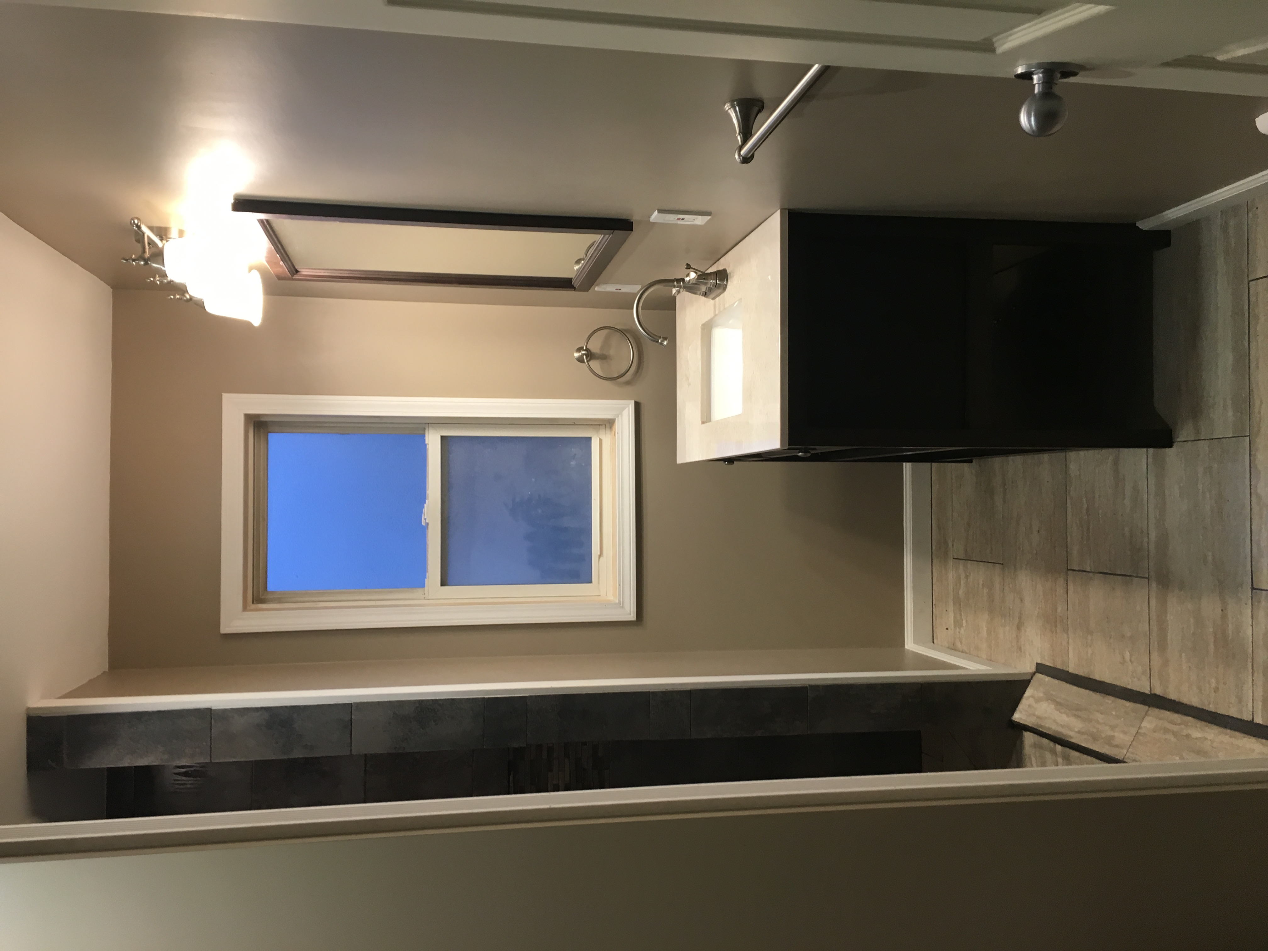 Bathroom after remodel — kitchen and bathroom renovation
