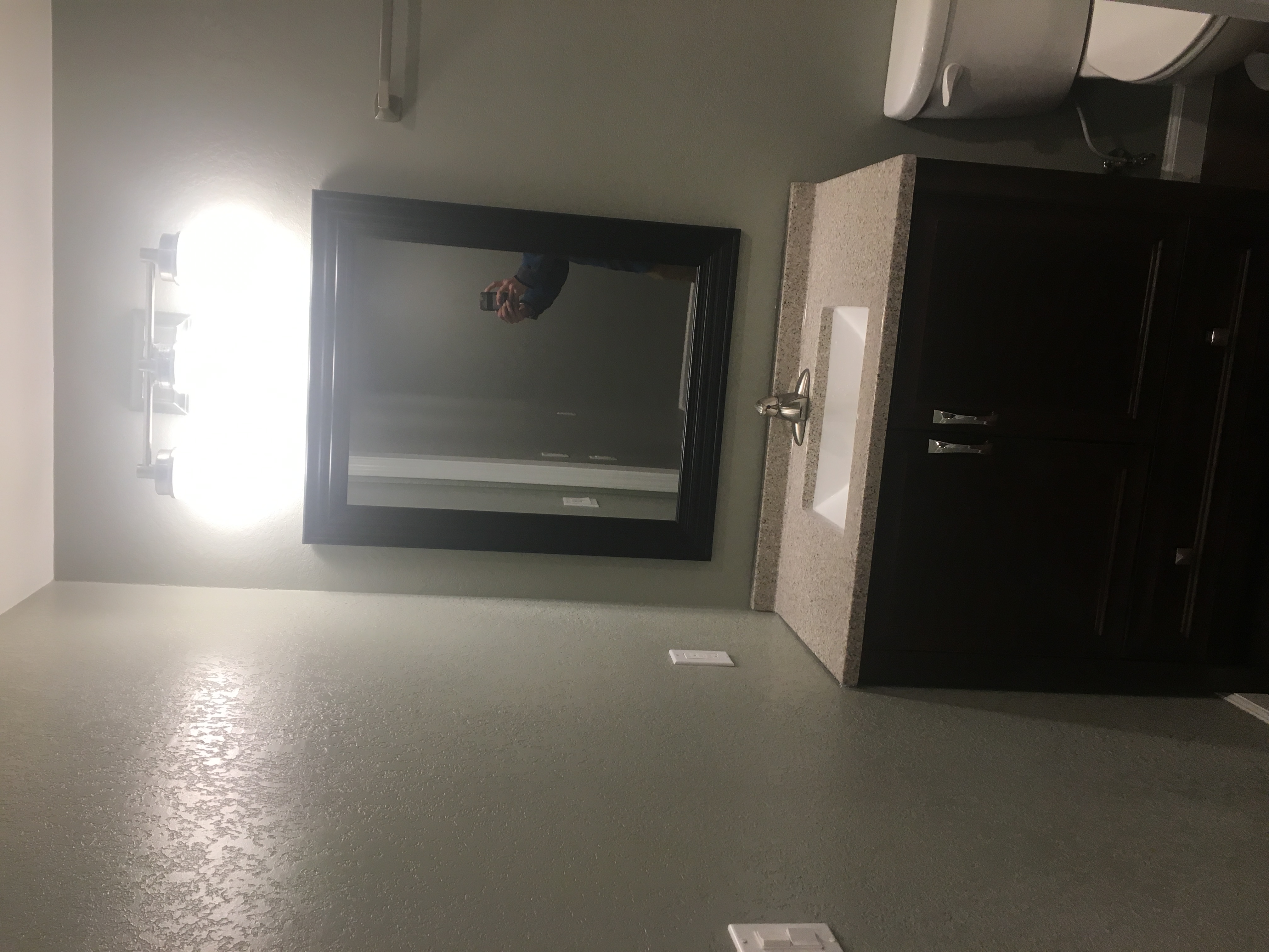Bathroom before remodel — original layout